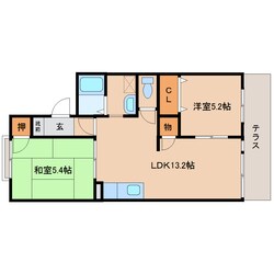 橿原神宮前駅 徒歩14分 1階の物件間取画像